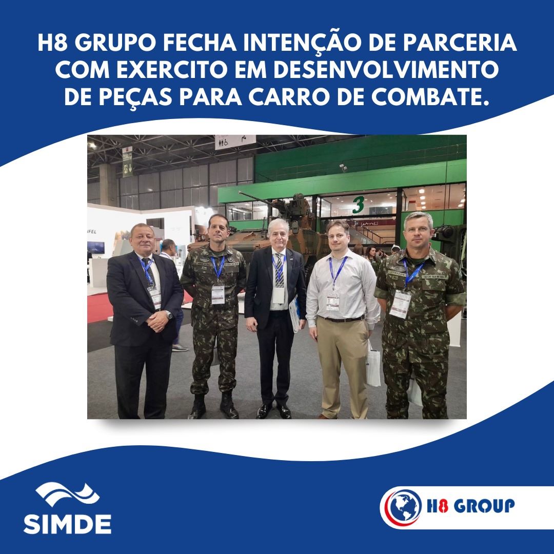 H8 GRUPO FECHA INTENÇÃO DE PARCERIA COM O EXÉRCITO