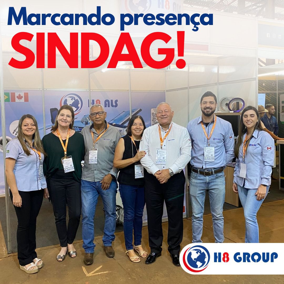 A equipe da H8 marcou presença no congresso de aviação SINDAG (Sindicato Nacional das Empresas de Aviação Agrícola).