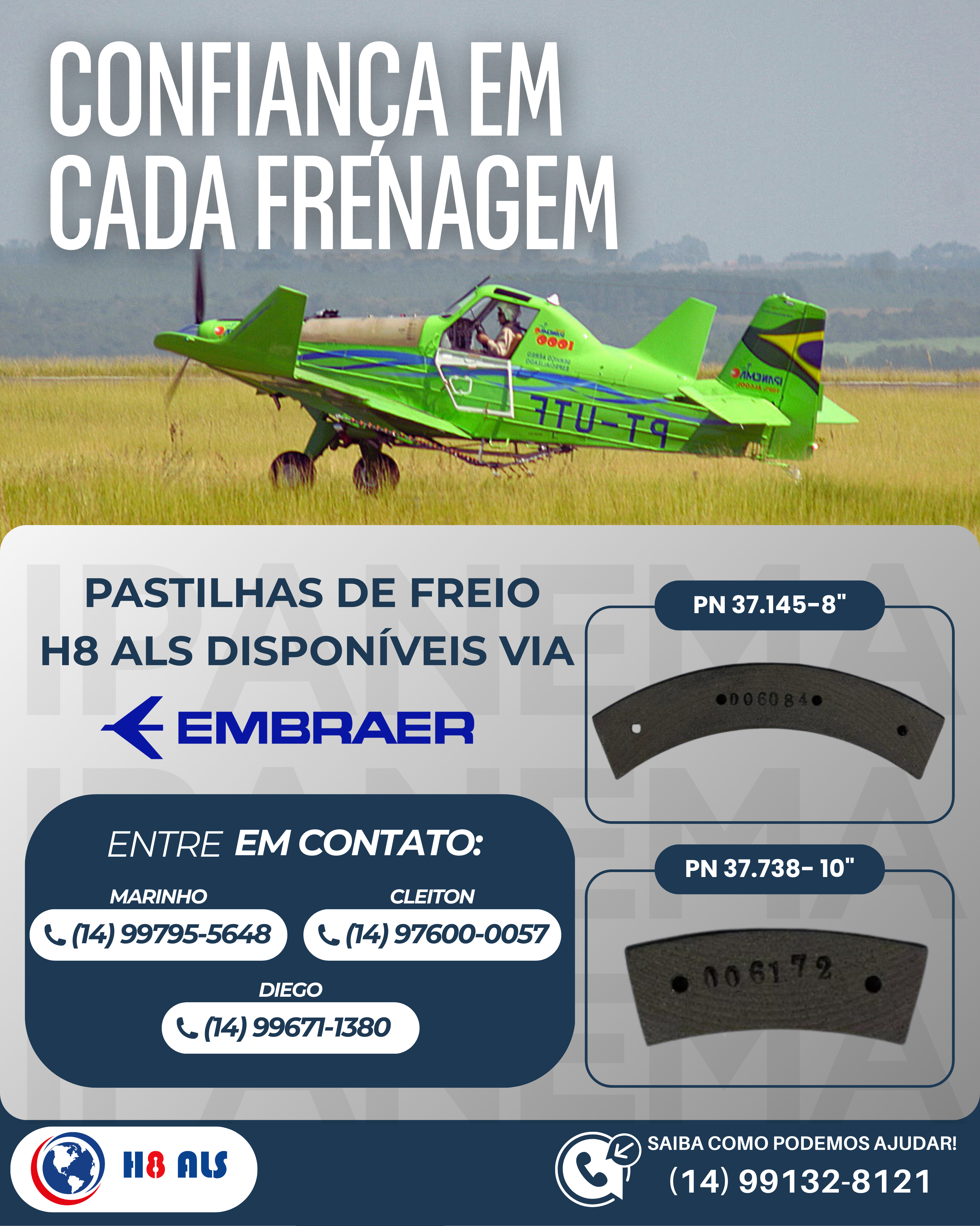 CONFIANÇA EM CADA FRENAGEM